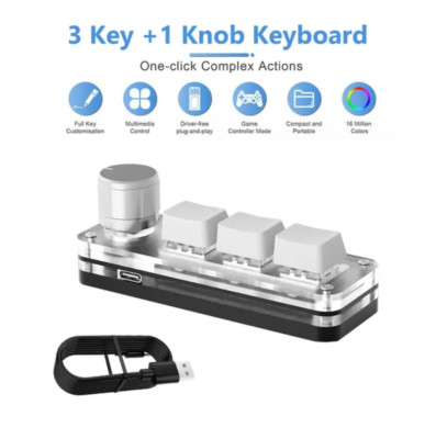 Makropad Makro mechanische Tastatur RGB Mini Gaming benutzerdefinierte Programmierknöpfe