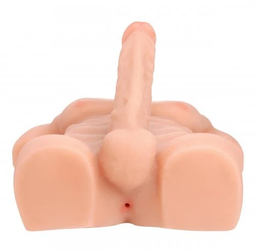 Muñeca de amor anal unisex consolador de 8 pulgadas juguete sexual para polla muñeca carne sexual realista TPR Foto 4 de 4