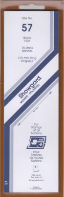 15 Showgard BLACK Quality Stamp Mounts 57mm For US Commemorative Plate Blocks 