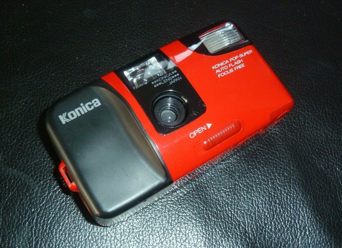 Rare Konica POP-SUPER Red 35mm film Camera Japan | eBay