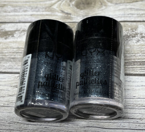Lot of 2- NYX PROFESSIONAL MAKEUP Metallic Face & Body Glitter MGLI02 Darkside - Picture 1 of 2