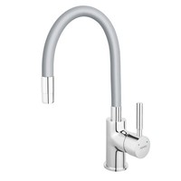 Moderne Graue SpüLtischarmatur Wasserhahn - Schwenkbare Biegsame KüChenarmatur