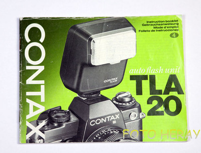 Contax auto flash unit TLA 20 Bedienungsanleitung G/E/F/S 00023