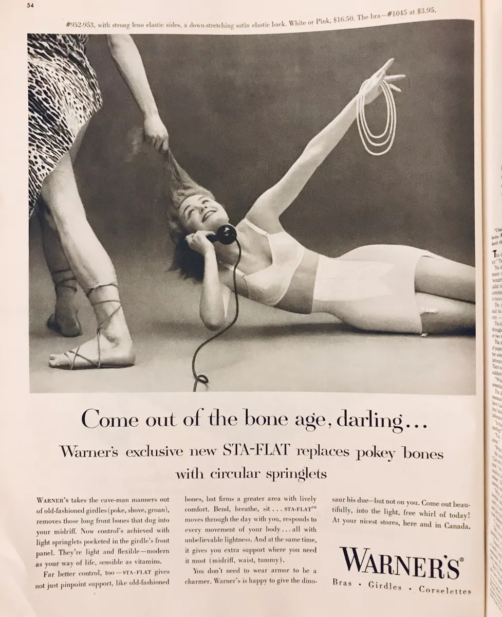 Original Print Ad 1951 WARNER'S Bras Foundation Peta-Cup Pattern Underwear