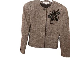 Vintage Jones New York Jacket Women's Size Us 6 Tweed