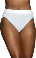 4 pc VANITY FAIR Beyond Comfort Seamless  HI-CUT Panty WHITE # 13212 Sz- 6 or 7