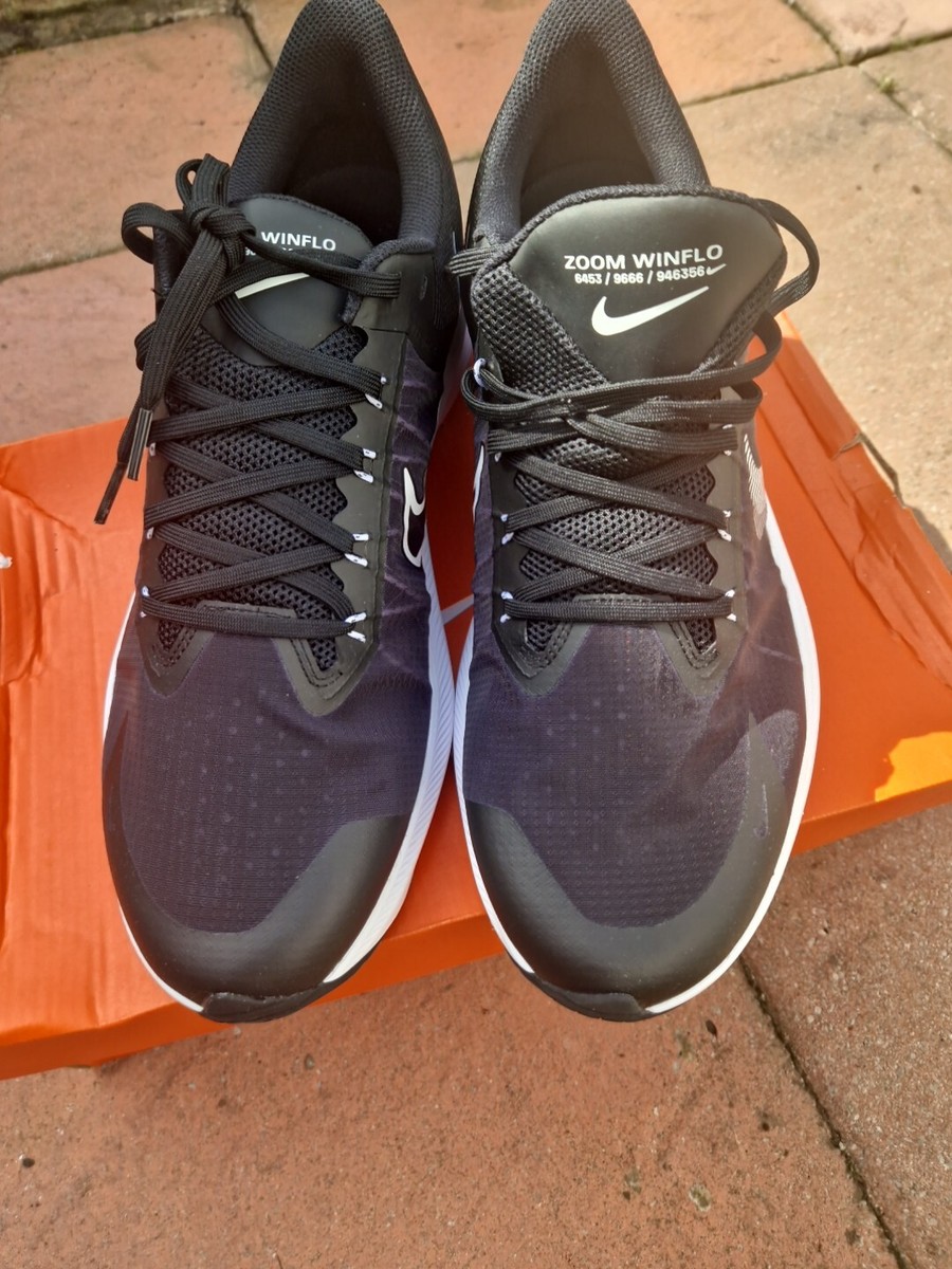Nike Air Zoom Winflo Black White Running Shoes UK