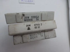 Ceramic Cement 220 Ohm 10%   270 ohm 4.7 Kohm Resistor High Power 20WT