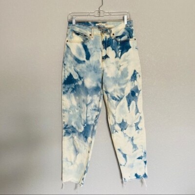 Levi s Raw Hem Mom Jeans Sz 28 (Customized)