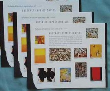 THREE SHEET - ABSTRACT EXPRESSIONISTS 44  US Postage Stamps Sc 4444