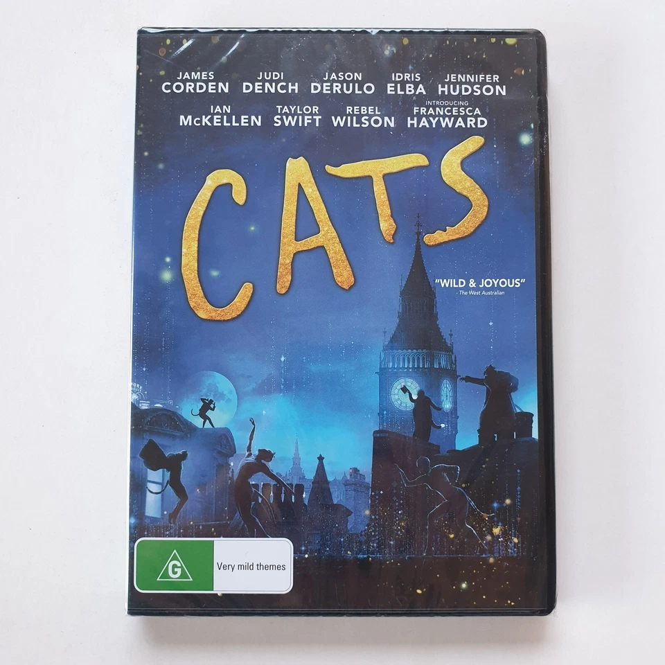 Cats (DVD, 2019) PAL Region 2&4 (James Corden, Judi Dench, Taylor Swift) SEALED - Image 3 of 4