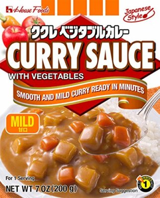 House Foods Japanese Style Curry Sauce with Vegetables Mild 7 Oz Made in Japan
