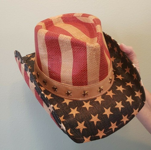 PATRIOTIC COWBOY HAT Star Studded 