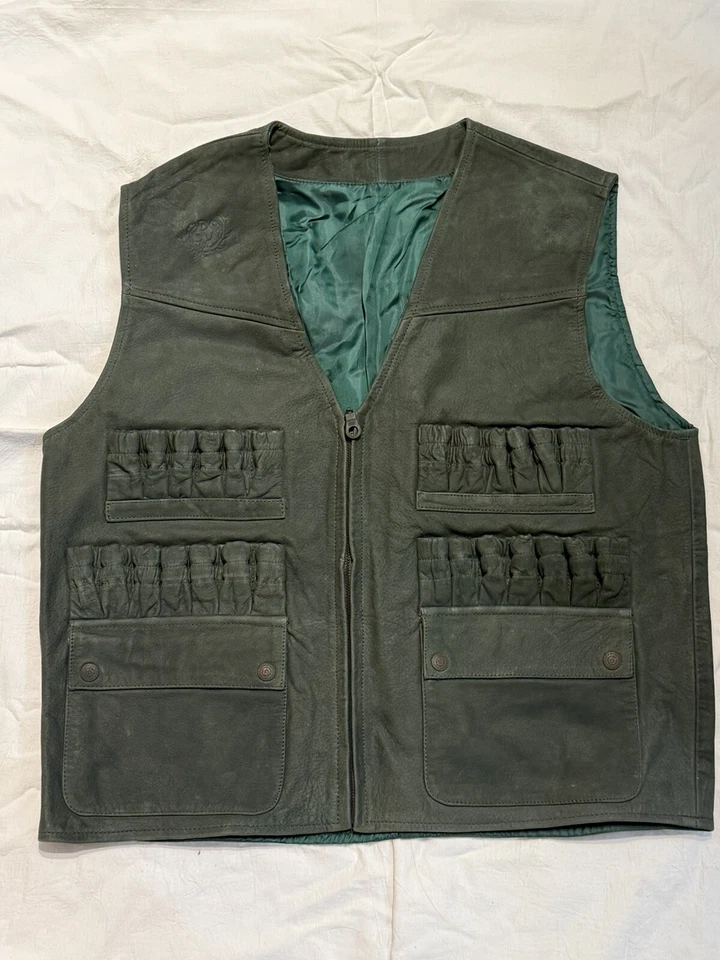 Hunting Shooting Vest Made Of Neubick Leather With 26 Bullets Tubes - Image 3 of 3