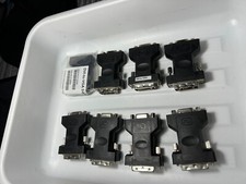 8 PC LOT, DVI-I Male to VGA Female Port Replicator Adapter Converter 51J0248