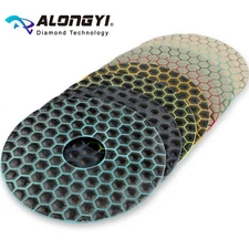 6" Flexible Dry Diamond Polishing Pads  for Granite Marble Sanding Discs