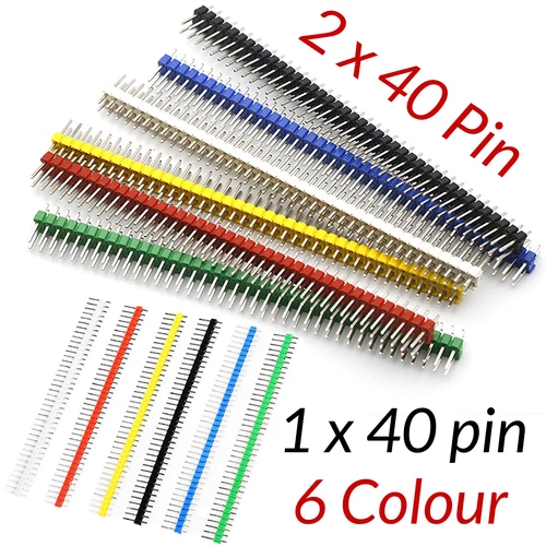 1 x 40pin Stiftleiste Buchsenleiste 2,54mm 2 x 40 Pin Steckerleiste