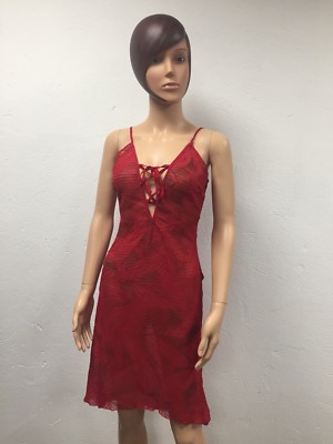 Lise Charmel Red Nightgown Size S Made In France