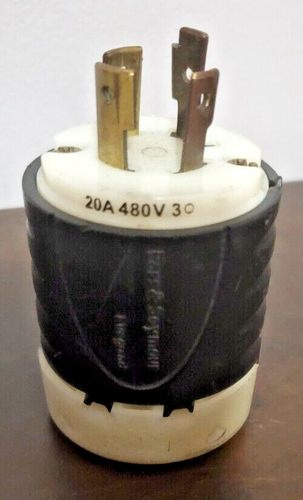 Pass and Seymore L1620P Plug, Male, 20A, 480V, FREE Shipping** | eBay