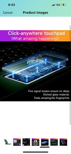HOU Tastatur Hülle für iPad Air 11 Zoll 2025 M3/2024 M2&iPad Pro 11 Zoll4th/3r... - Bild 5 von 6