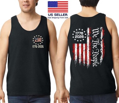 250 Years American Flag 250th Anniversary USA Tank Top, FAST SHIP