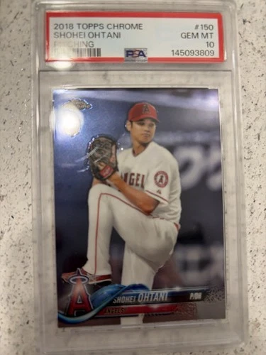 2018 Topps Chrome - Shohei Ohtani #150 White Jersey (RC) PSA 10!