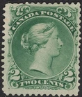 CANADA 1868 SC #24 2 CENTS LARGE QUEEN VICTORIA MINT HR CAT $1500