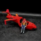 1986 Vintage Kenner M.A.S.K. Red Slingshot Sonic Jet Plane With Figure