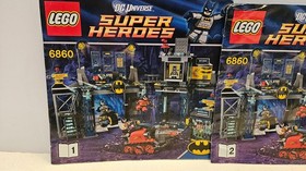 Lego 6860 The Batcave 100% Complete All Mini Figs & Manual