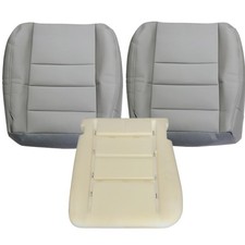 Driver and Passenger Side Bottom Replacement Seat Covers Driver Foam Cushio...