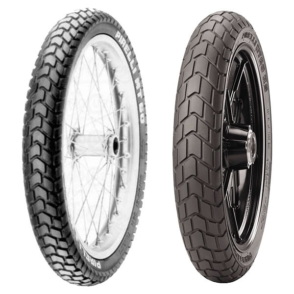 TYRE PAIR PIRELLI 90/90-21 54H + 130/80-17 65H MT60