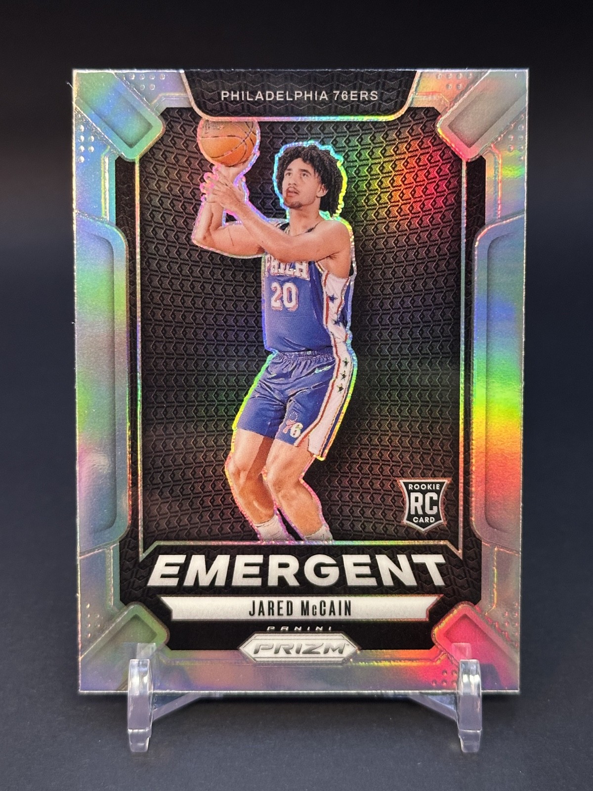 2024-25 Prizm - Jared McCain Rookie Emergent Silver Prizm #19