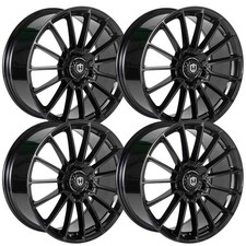 Set-4 Curva Cff75 19x9 5x110 28mm Gloss Black Wheels Rims 19 Inch