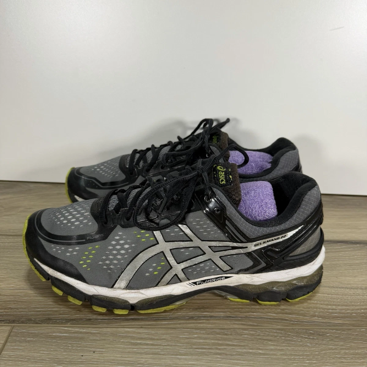 Asics Gel Kayano 22 Silver Black Gold for sale | eBay