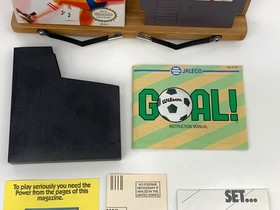 1989 Nintendo NES Game - Goal! w/ Box Sleeve Manual Poster Insert Foam