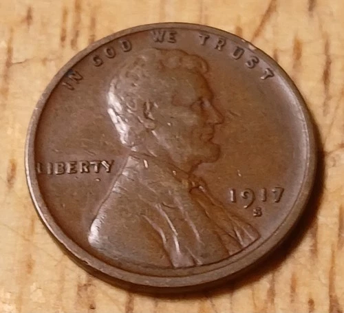 Lincoln Wheat Cent 1917S VF#5