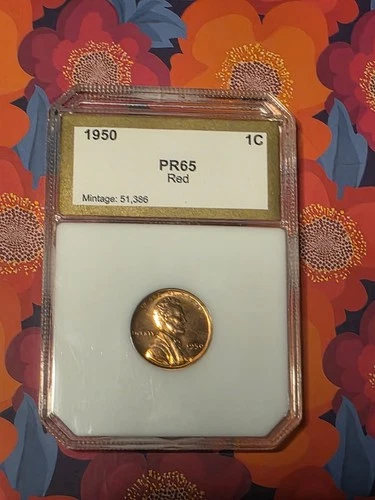 1950 Proof Lincoln Wheat Cent Penny. Low Mintage