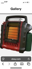 Mr. Heater Buddy 9000 Btu/h 225 sq ft Radiant Propane Portable Heater Black/Red