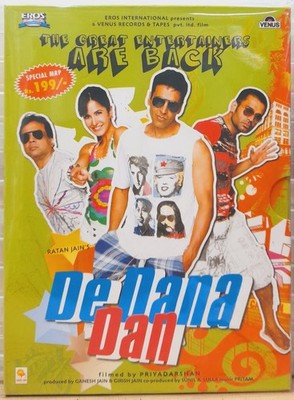 De Dana Dan - Akshay Kumar, Katrina Kaif Bollywood Hindi Movie DVD, Region Free