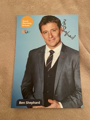 BEN SHEPHARD GOOD MORNING BRITAIN) HANDSIGNIERTE GUSSKARTE