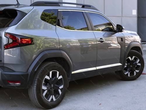 For DACIA DUSTER III 2024 ONWARDS Chrome Side Door Streamer 4 pcs 4 door S.STEEL - Picture 7 of 10
