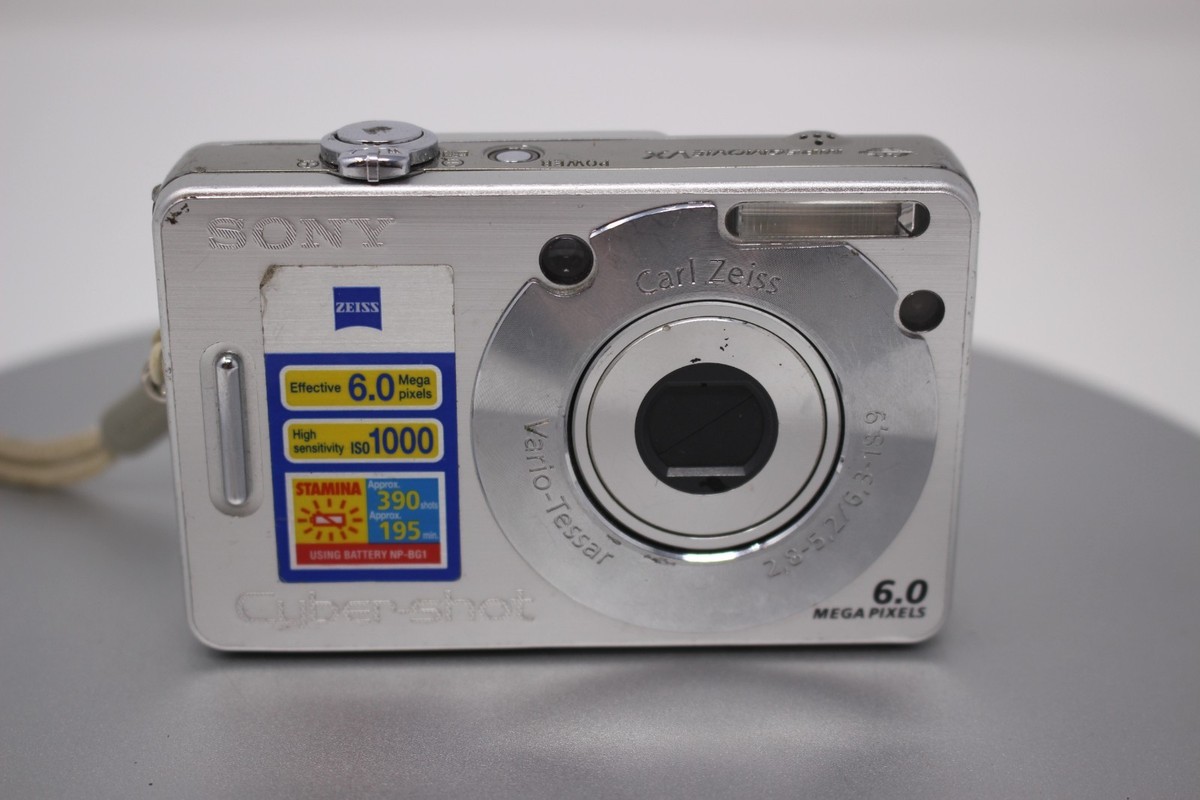 Sony Cyber-shot DSC-W50 6.0MP Digital Camera - Silver for sale