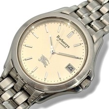 BURBERRY 4713-472632 Quartz Date Watch Ivory Dial 31.9 mm 15.5 cm 65.1 g