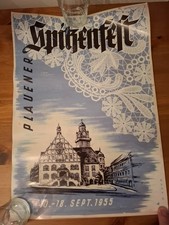 Plauener Spitzenfest 1955 Plakat - Reprint 2009