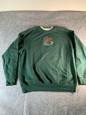 Vintage Cardinal Green Crewneck Sweatshirt Adult Size XL Cottagecore Nature VTG