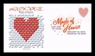US COVER LOVE MADE OF HEARTS FIRST DAY ISSUE PANDA CACHET