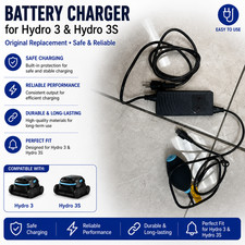 Battery Charger for Hydro 3  Hydro 3S Pool Cleaner   Standard  Waterproof Opti