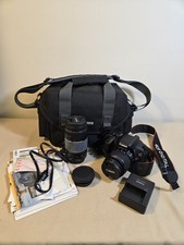 Canon EOS Rebel T3i Digital SLR Camera Black with Lens EF-S 18-55 Plus 75-300 mm