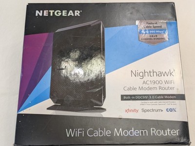 NETGEAR AC1900 C7000v2 Cable Modem / Router 2.4G and 5.0G WIFI Combo Nighthawk