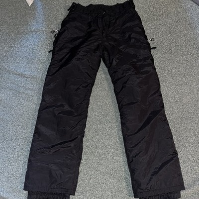 Rawik Mens Snow Snowboard Ski Pants Size M Black Insulated Nylon Skiwear